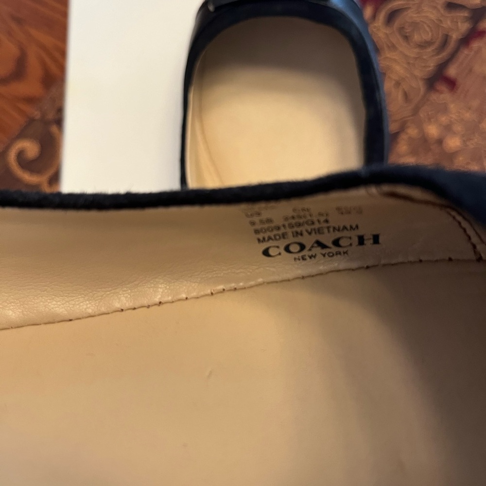 Coach ULMA SFT lambskin/mir MET Women’s shoes flats Size 9.5 M new in Box - Picture 3 of 15